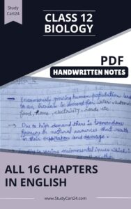 Complete Class 12 Biology Notes PDF Download in English All Chapters Included