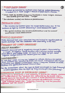 Images of Dual Nature of Radiation and Matter Notes - Page 2