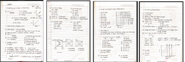 Chapter 1: Solutions Class 12 Notes | Chemistry Handwritten PDF