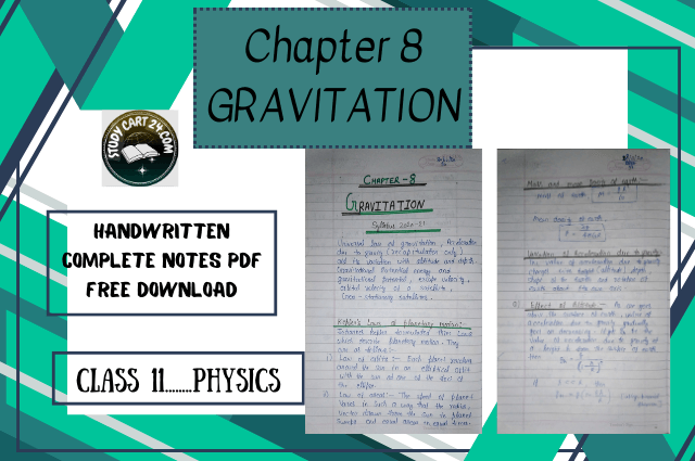 Class 11 Physics Gravitation Notes