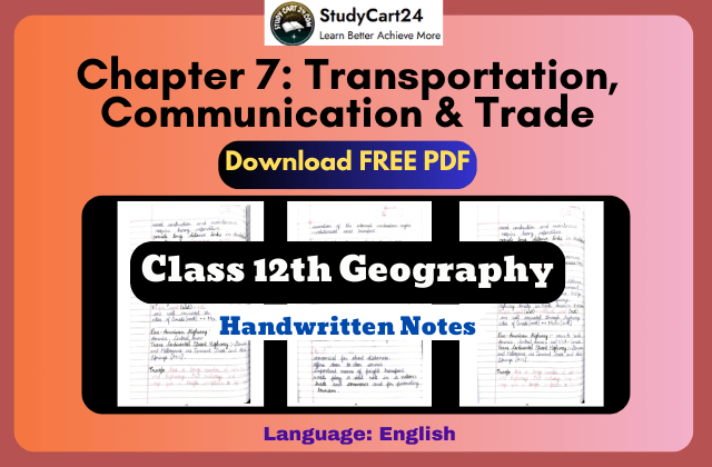 Chapter 7 Class 12th geography