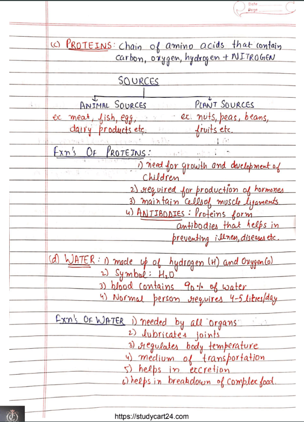 class 12th Physical Education Chapter Sports and Nutrition 