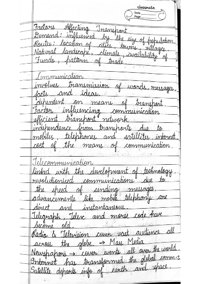 Chapter 6: Tertiary and Quaternary Activities NOtes