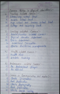 Chapter 1: Changing Trends and Career in Physical Education Class 11 Notes