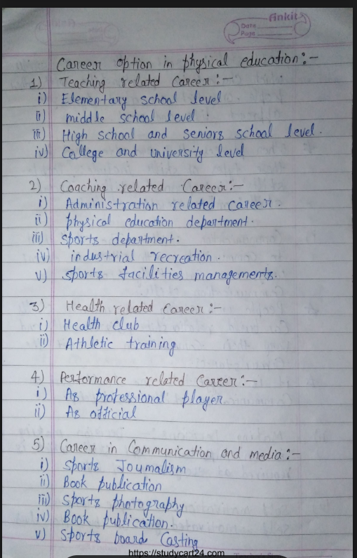 Images of Changing trends and Career in Physical Education - Physical Education Class 11 Notes PDF - Page 3
