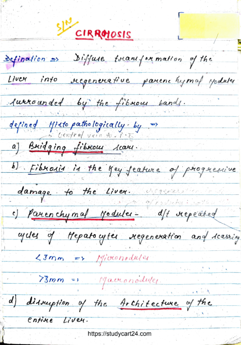 Images of Hepatology MBBS Notes PDF page 1