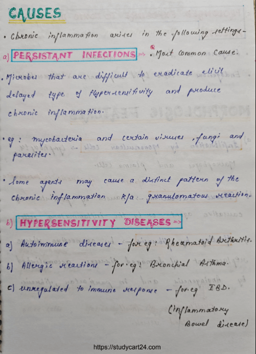 Images of Chronic Inflammation - MBBS Notes PDF page 2