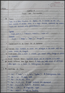 Class 11 Computer Science Handwritten Notes PDF Free Download