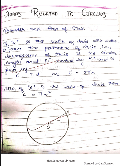 Chapter 12: Areas Related to Circles