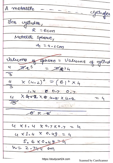 Images of Chapter 13: Surface Areas and Volumes Class 10 Mathematics