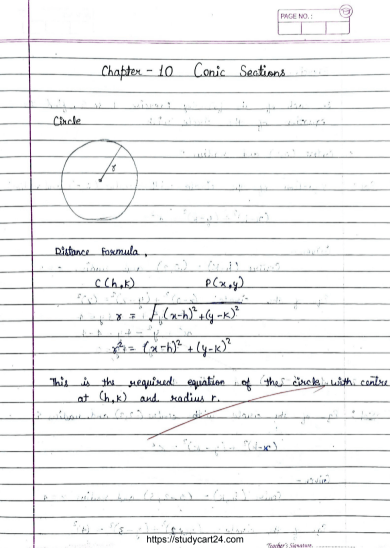 conic sections class 11 ncert solutions