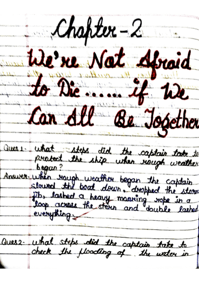 Chapter 2:  We are Not Afraid to Die &hellip; If We Can All Be Together 