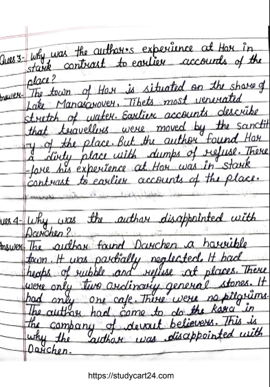 Chapter 5: Silk Road - Class 11 English Hornbill Question Answers &ndash; Free Handwritten PDF