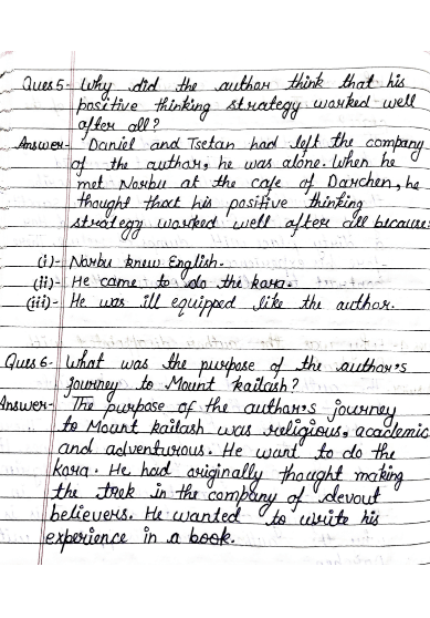 Chapter 5: Silk Road - Class 11 English Hornbill Question Answers &ndash; Free Handwritten PDF